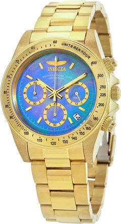 Invicta Speedway Chronograph Blue Mother of Pearl Dial Mens Watch 28671