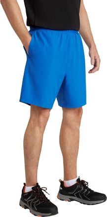 Mountain Warehouse Hurdle Mens Running Shorts - Lightweight, Quick Wick, Elastic Waistband Pants, Mesh Pockets - Best for Spring Summer, Cycling, Hiking, Gym Cobalt XXL