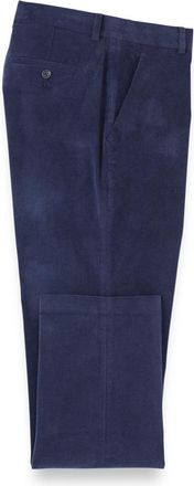 Paul Fredrick Cotton Stretch Corduroy Flat Front Pants