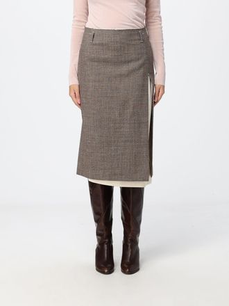 Tela Slim Fit Pencil Midi Skirt in Pure Virgin Wool