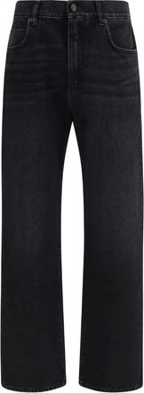 Balmain Loose-fit Denim Jeans - Dames - Regular Fit Jeans - Zwart - W35 - Denim - Jeans