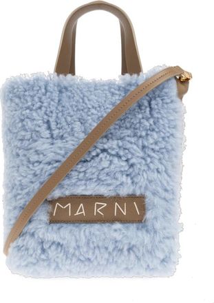 Marni Shopper-type tas - Dames - Handtassen - Blauw - ONE Size - Polyester - Tassen