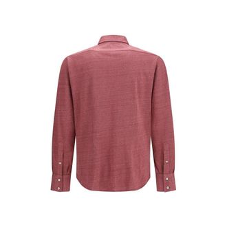 Brunello Cucinelli Mens Multicolor Linen Shirt