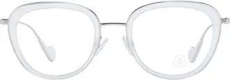 Moncler MO-1044410 Butterfly Frame Eyeglasses - White