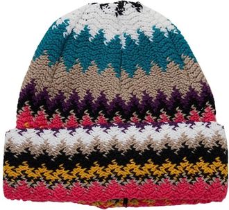 Missoni Wollen Zigzagprint Hoed - Dames - Hoeden - Veelkleurig - ONE Size - Wol - Accessoires