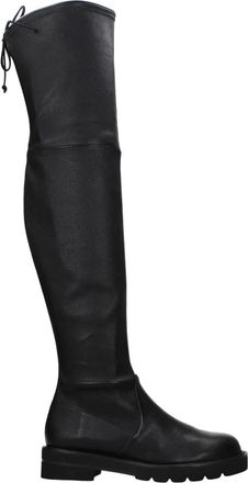 Stuart Weitzman Lowland leren laarzen - Dames - Over de knie laarzen - Zwart - 35 1/2 EU - Leer - Schoenen