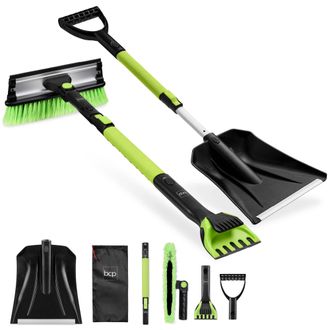 Best Choice Products 39 Extendable Snow Brush with Shovel, Squeegee & Ice Scraper with Storage Bag