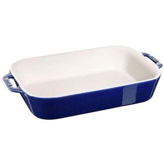 Staub Pirofila in Ceramica Blu 34x24x7.6cm