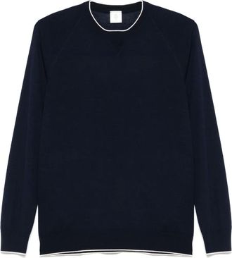 Eleventy Top in lana - Blu