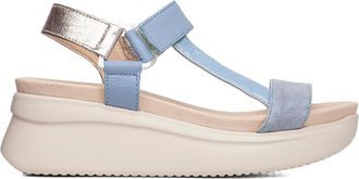 Callaghan Womens Llana Strap Sandal In Blue / Gold
