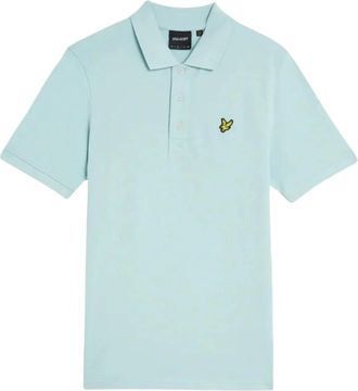 Lyle & Scott Geprinte Polo met Korte Mouwen - Heren - Polos - Blauw - XL - Katoen - Tops