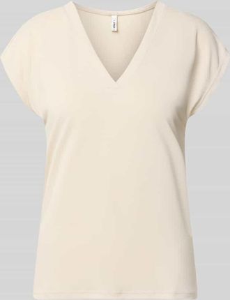Only Loose Fit T-Shirt aus Modal-Mix Modell FREE in Beige, Gr&ouml;&szlig;e XL