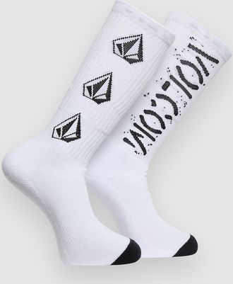 Volcom Off The Krass Sk8 Sokken wit