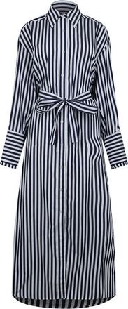 HUGO BOSS Hugo Womens Collared Neck Midi Dress in Open Misc - Multicolour - Size 12 UK