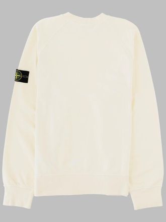 Stone Island 100% Cotton Sweatshirt - Beige