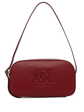 A|X Armani Exchange logo-detail shoulder bag - Rosso