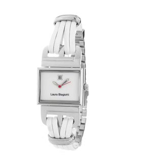 Laura Biagiotti Watches, female, White, Size: ONE SIZE Elegant Leather Dress Watch