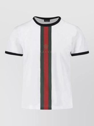 Gucci crew neck short sleeve shirt contrast trim
