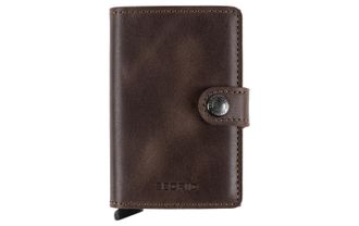 Secrid Geldb&ouml;rse SECRID Miniwallet, Herren, braun (dunkelbraun), Leder, Kleinlederwaren Geldb&ouml;rse