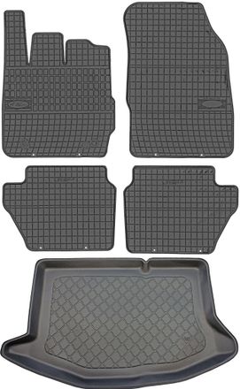 OEM Juego De Alfombrillas De Goma Para Coche Y Alfombrilla Para Maletero Para Ford Fiesta Vi Hatchback (octubre De 2008 A 2011)