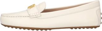 Ralph Lauren Schoenen, Dames, Wit, 42 EU, Leer, Barnsbury Flats Driver