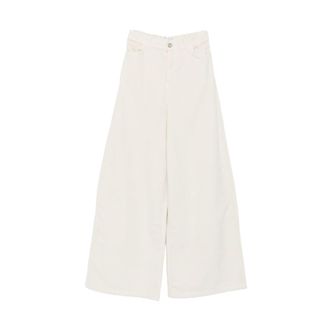 Alysi Dames, Broeken, Wit, Maat: W25 Corduroy