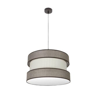 Fabrilamp Colgante Home 2xe27 Marron/marron-beis Regx50x50 Cm