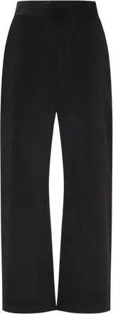 STUDIO NICHOLSON Grange Relaxed Curved Leg Pant - female - Studio Nicholson - Wide Trousers - Brown - 2XS - Trousers