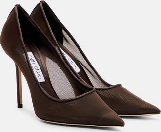 Jimmy Choo London Love 100 mesh pumps