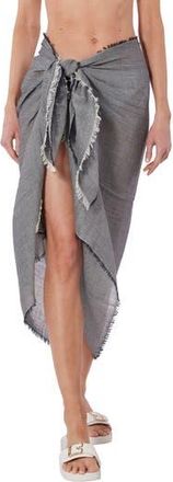 Vince Stripe Cotton Gauze Scarf in 297Prc at Nordstrom Rack