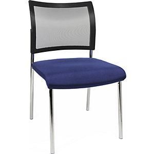 Topstar Silla Para Visitas Apilable 4 Patas Respaldo Reticulado