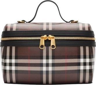 Burberry Brown Check Vanity Mini Crossbody Bag