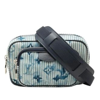 Louis Vuitton Pre-owned Outdoor Pouch - Dames - Pre-owned - Blauw - Maat: ONE Size Denim