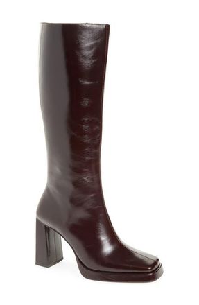 Jeffrey Campbell Maximal Knee High Boot in Espresso at Nordstrom, Size 8.5