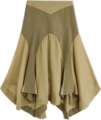 Our Legacy Petti Rok - Dames - Midirokken - Groen - XS - Katoen - Rokken