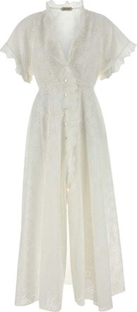 Alberta Ferretti Alberta Ferretti White Broderie Anglaise Dress