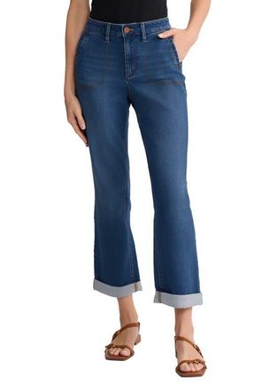 Jones New York Lexington Girlfriend Straight Leg Jeans in Phoenix Wash at Nordstrom, Size 12