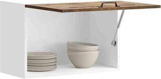 vidaXL Kitchen Wall Cabinet Kalmar Smoked Oak Engineered Wood Vidaxl