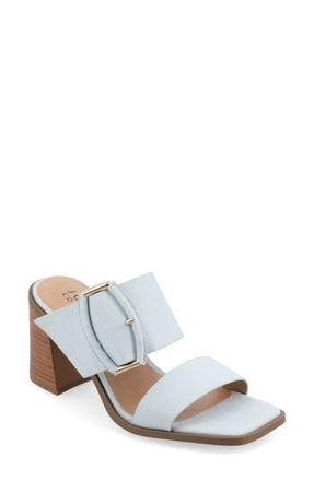 Journee Collection Junie Block Heel Sandal in Light Denim at Nordstrom Rack, Size 5.5