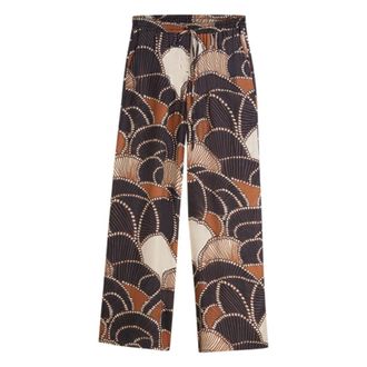 Summum Wide Trousers, female, Multicolor, Size: 3XL All-over Twill Satin Trousers