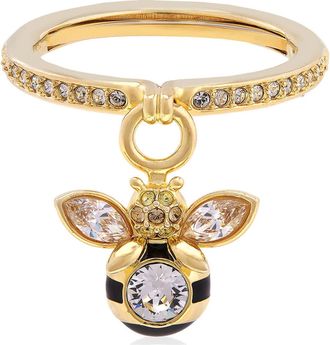 Swarovski Idyllia Gold-Tone Plated Bee Ring, Size 50-55