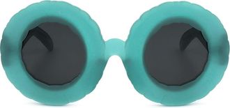 Linda Farrow JEREMY SCOTT JSPOOL C3 Mens Sunglasses Blue Size 48