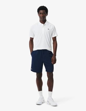 Lacoste Mens Lacoste Lightweight Diamond Taffeta Sport Shorts - Navy - Size: 4 30-32 waist