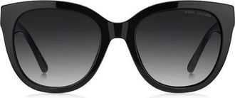 Marc Jacobs 54mm Cateye Sunglasses in Black/Dark Grey Sf at Nordstrom