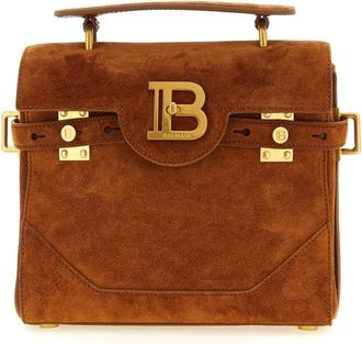 Balmain Brown B-Buzz 23 Satchel