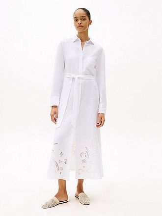 Tommy Hilfiger Broderie Anglaise Maxi Shirt Dress