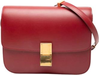 Celine Pre-owned Shoulder Bags, female, Red, Size: ONE SIZE Pre-owned Vintage Crossbody Bag
