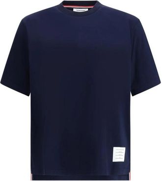 Thom Browne Hombre, Camisetas, Azul, Talla: M