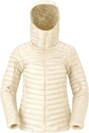 Norr&oslash;na Trollveggen Superlight Down800 Hood Daunenjacke f&uuml;r Damen | beige/wei&szlig;
