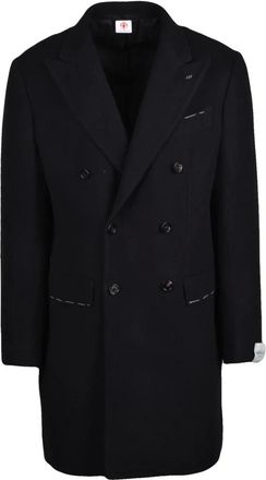 LUIGI BORRELLI NAPOLI Jassen, Heren, Zwart, L, Wol, Cappotto